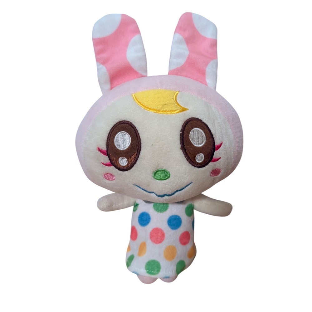 Animal‎ Crossing Chrissy Plush Rabbit Pink Polka Dot Nintendo Stuffed Toy